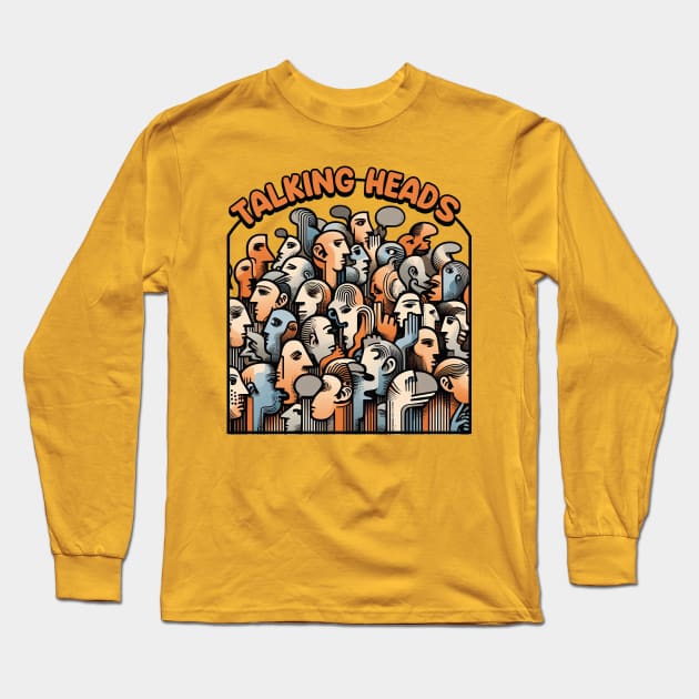 Talking Heads Vintage Design Long Sleeve T-Shirt by Trendsdk